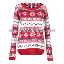 13STC5352 fashion ladies knitted christmas sweater dress